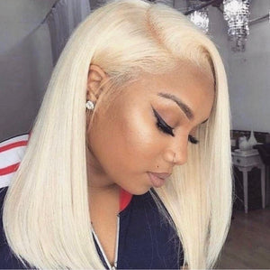 Russian Blonde Lace Front Bob Wig